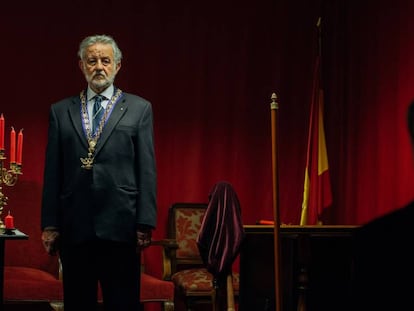 Miembros del Grado 33 Activo del Consejo Supremo, en su templo madrileño.