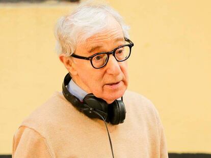 Woody Allen en un rodaje en Nueva York en septiembre de 2017. En vídeo, una parte de la entrevista.
