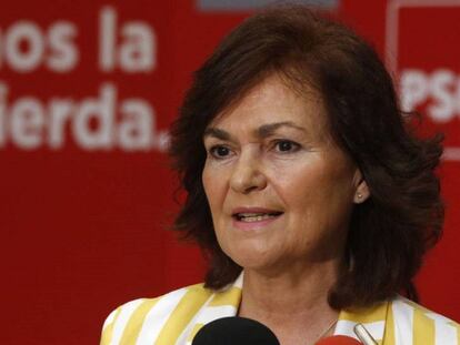 Carmen Calvo será vicepresidenta del Gobierno de Pedro Sánchez y ministra de Igualdad. En vídeo: Los ministros de Sánchez.