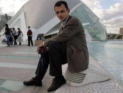 Pedro Duque en la Ciudad de las Ciencias de Valencia.