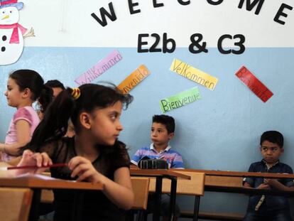 La escuela con más refugiados que nacionales