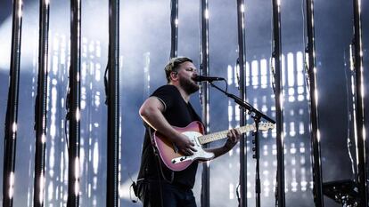 Joe Newman, de Alt-J, actuando en el 'Gurten music open air festival' en Berna, Suiza