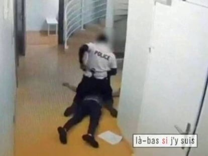 Suspendido un policía francés por golpear a un detenido
