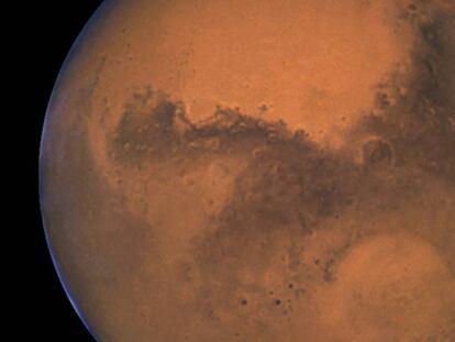 El planeta rojo, retratado por la NASA en 2003.