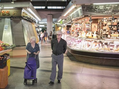 En la imagen, el Mercado de Santa Caterina del barrio del Born (Barcelona).