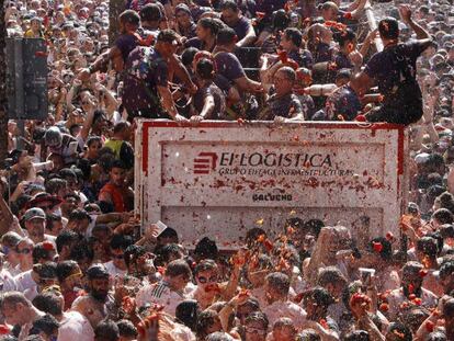 Directo desde la Tomatina de Buñol (Vídeo)/La fiesta de La Tomatina de este año.