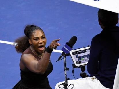 Serena Williams durante la final del US Open este pasado sábado.