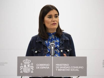 Carmen Montón anuncia su dimisión como ministra de Sanidad.