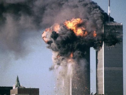 Imagen del atentado a las Torres Gemelas el 11 de septiembre de 2001.