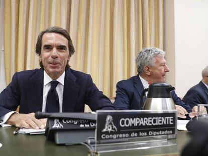 Comparecencia del expresidente del PP José María Aznar en la comisión de Investigación sobre la presunta financiación ilegal del PP.