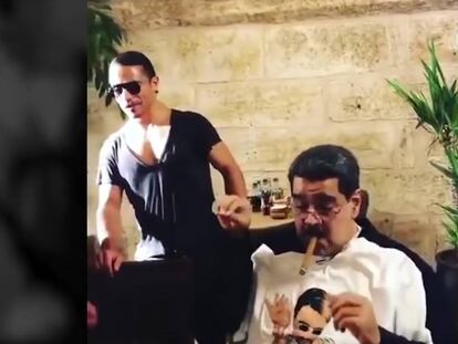 El presidente de Venezuela, Nicolás Maduro, comiendo en Estambul en el restaurante del chef turco Nusret Gökçe.