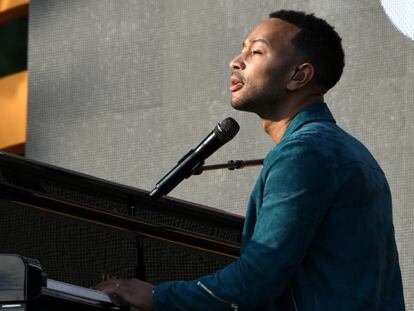 En vídeo, la actuación de John Legend en el Preach Global Citizen Festival.
