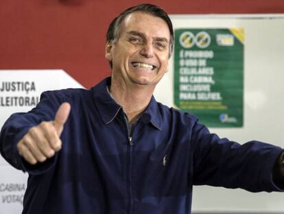 El candidato ultraderechista Jair Bolsonaro.
