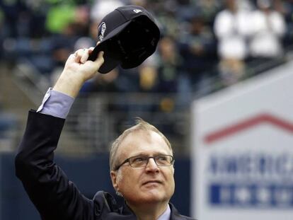 Paul Allen el 7 de septiembre de 2017, en un partido de los Seattle Seahawks, equipo de su propiedad.