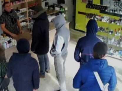 En vídeo, el momento de la detención del grupo de ladrones.