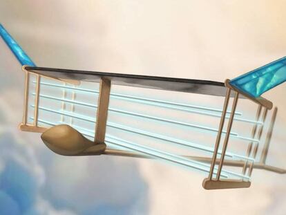 Reconstrucción del avión con propulsión iónica desarrollado por el MIT. En vídeo, la explicación del innovador sistema.