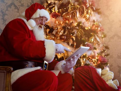 “Cariño, tienes una videollamada de Papá Noel”