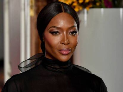 Naomi Campbell en el desfile de Valentino en enero de 2019.