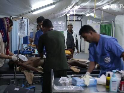 Así es la vida en un hospital de campaña en Yemen (1): A dos horas del frente
