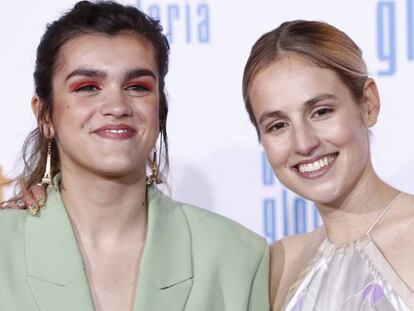 Amaia Romero y María Villar en el estreno de 'Dolor y Gloria', en Madrid, el pasado miércoles.