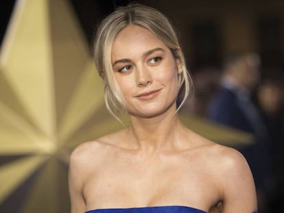 Brie Larson, en el estreno de 'Captain Marvel' en Londres. En vídeo, análisis de la película de Marvel protagonizada por Larson.