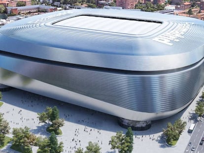 Imagen del proyecto de remodelación del Bernabéu.