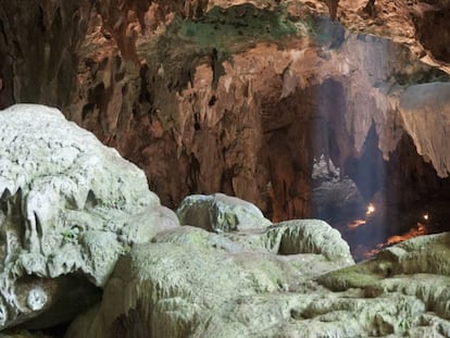 La cueva de Callao, en la isla de Luzón (Filipinas), donde han sido hallados los fósiles de una nueva especie de homínido.