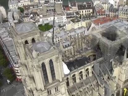 Notre Dame desde una vista aérea.