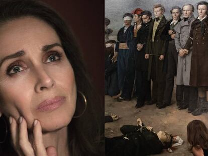 Ana Belén y la sobrecarga de emoción ante el fusilamiento de Torrijos