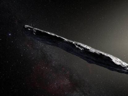 Reconstrucción del asteroide Oumuamua