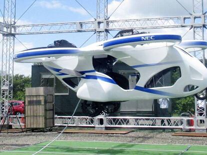 El prototipo presentado por NEC en Japón, durante la prueba realizada esta semana.