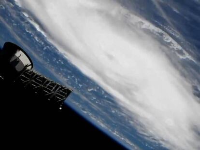 El huracán Dorian visto desde el espacio.