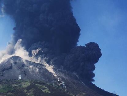 Erupción del Stromboli, el 28 de agosto. En vídeo, el volcán Stromboli entra en erupción.