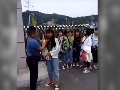 Fotograma del vídeo publicado el pasado miércoles en Weibo.