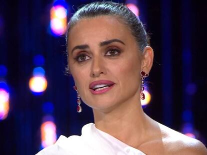 Un fragmento del discurso de Penélope Cruz en San Sebastián.