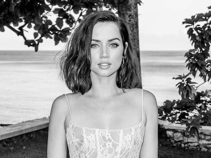 Ana de Armas en Montego Bay, Jamaica, en la presentación del rodaje de la nueva película de James Bond, 'Sin tiempo para morir'. En vídeo, el tráiler.