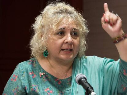 Lucica Ditiu, directora de Stop TB, durante la 50ª Conferencia Mundial de la Unión sobre Salud Pulmonar que se celebra en Hyderabad (India). En vídeo, sus declaraciones en rueda de prensa.