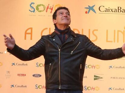 Antonio Banderas, en el estreno de 'A Chorus Line', en Málaga. En vídeo, imágenes del estreno.