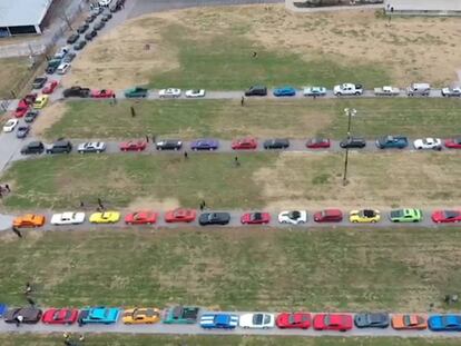 En vídeo, más de 2.100 coches y 70 motocicletas integraron la marcha fúnebre.