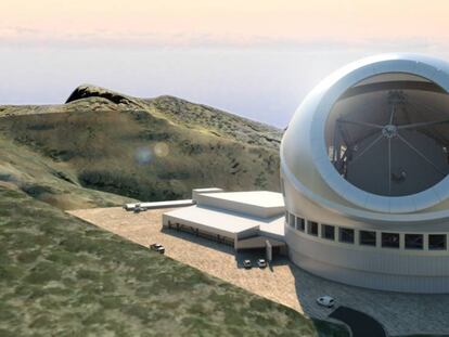 Details of the TMT project in La Palma (Spanish text).