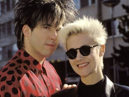 Pet Gessle y Marie Fredriksson, que ha muerto a los 61 años. Juntos formaron Roxette, la segunda banda más exitosa de la historia de Suecia tras ABBA.