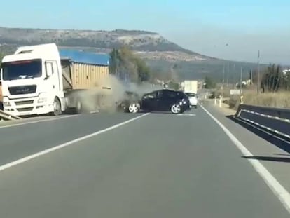 En vídeo, el momento del accidente.