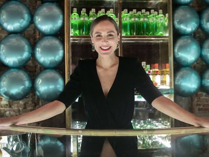 Tamara Falcó, como imagen de la ginebra Tanqueray Ten, en Madrid, el pasado 11 de diciembre. En vídeo, perfil de Tamara Falcó.