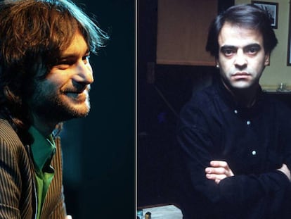A la izquierda, Quique González en 2005. A la derecha, Enrique Urquijo en 1997, un año antes de publicar 'Desde que no nos vemos'. En vídeo, González interpreta 'Aunque tú no lo sepas' en directo.