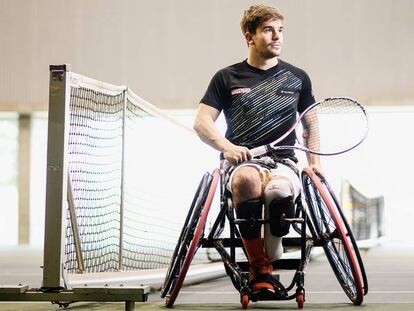 Martín de la Puente entrena en el CAR de Sant Cugat.