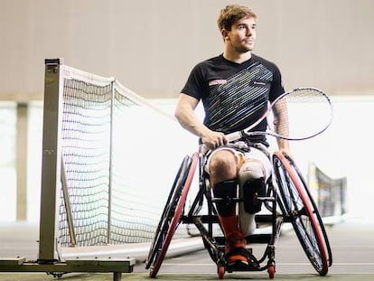 Martín de la Puente entrena en el CAR de Sant Cugat.