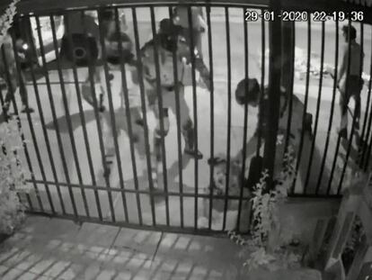 Imágenes captadas por las cámaras de seguridad en Puente Alto.