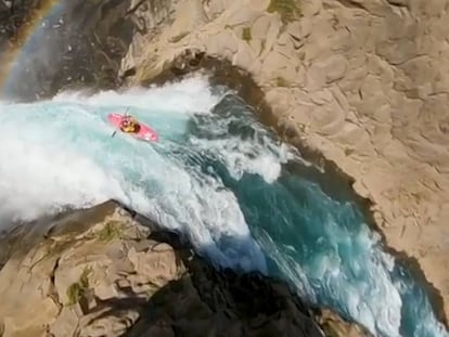 En vídeo, grabación del salto que realizó Dane Jackson desde la catarata Salto del Maule.