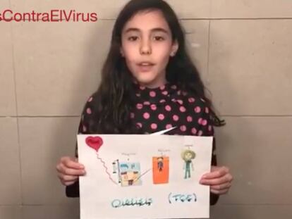 El emotivo homenaje de hijos de sanitarios a sus padres que luchan contra el coronavirus