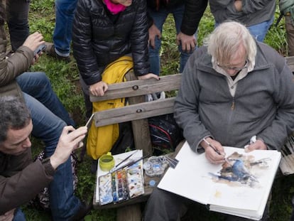 Aventura con el gran pintor de pájaros